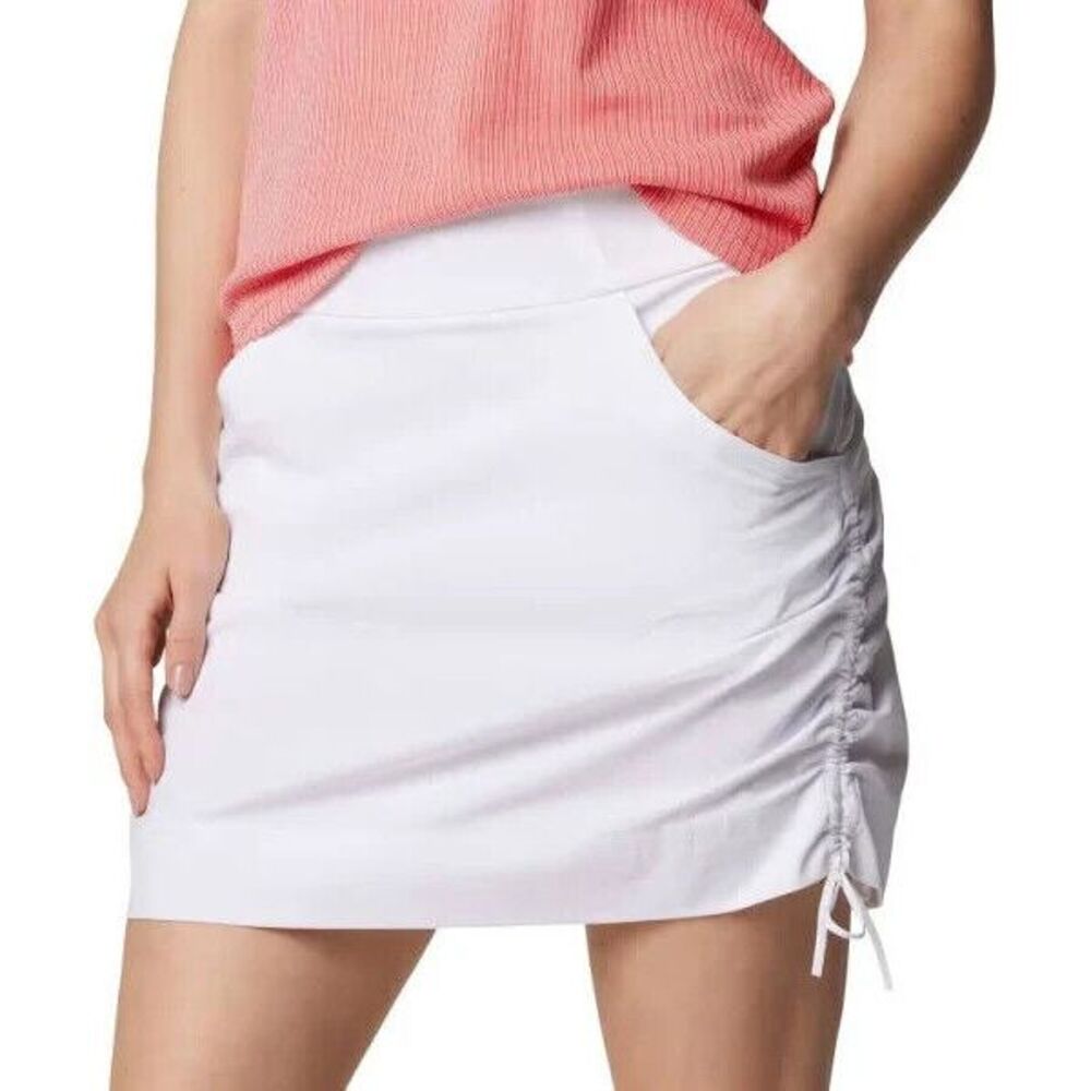 Columbia Anytime‎ Skort Women XXL NWT Lined Stretch Elastic waist Pockets White